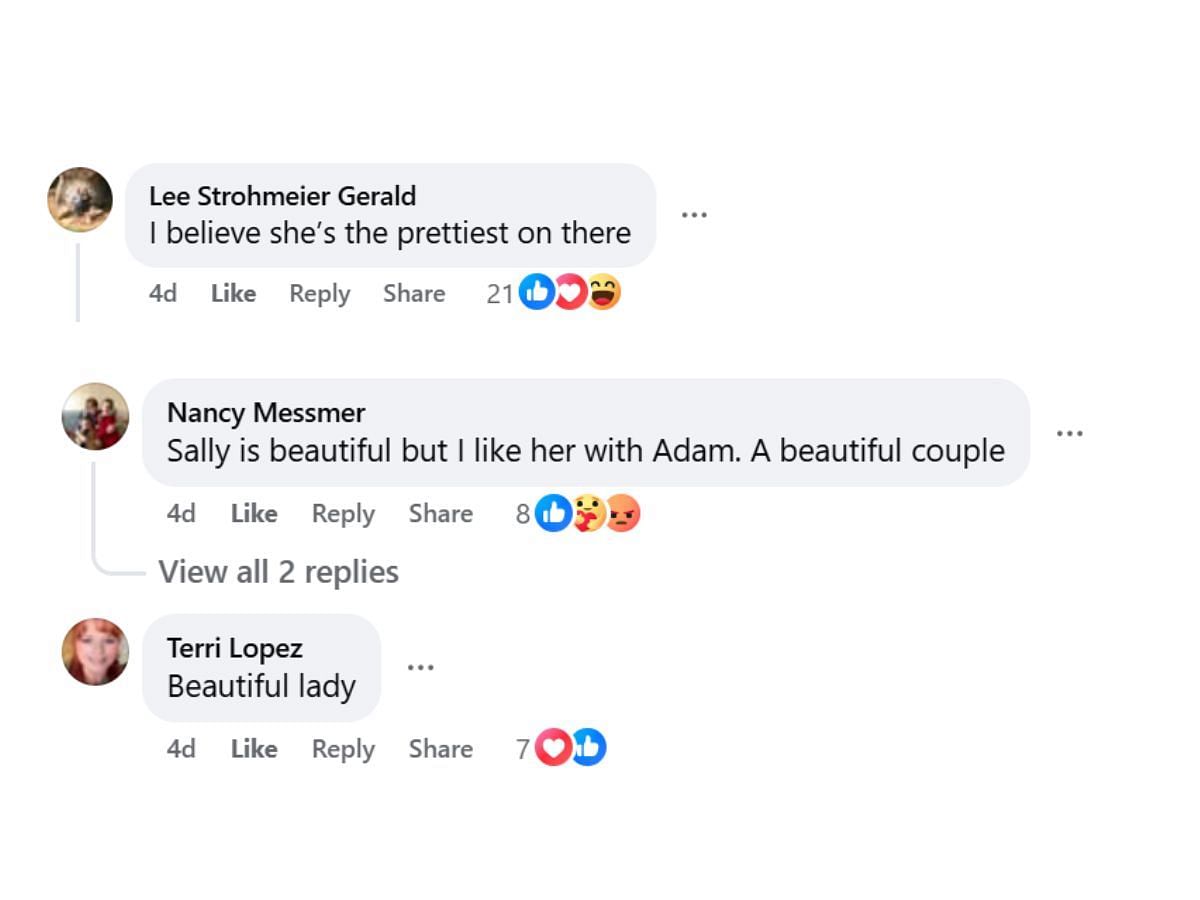 Comments by fans on the post (Image via Facebook/@Ruthie Squint Gallegos)